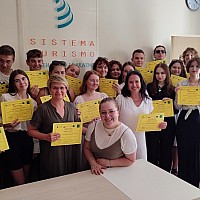 Zakończenie staży w Rimini uczniów ze szkół Powiatu Goleniowskiego
