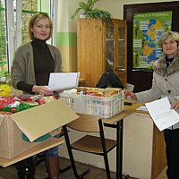 Zbiórka żywności w Zespole Szkół Zawodowych w Goleniowie