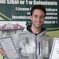 Sukces ucznia z Zespołu Szkół nr 1 w Goleniowie na etapie wojewódzkim  IV Ogólnopolskiego Konkursu Wiedzy o Podatkach