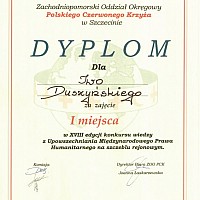 Sukces uczniów I LO w Nowogardzie w konkursie UMPH w Szczecinie