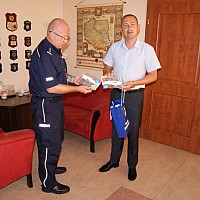 Przekazanie narkotestów dla Komendy Powiatowej Policji w Goleniowie