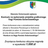 Konkurs na wykonanie projektu graficznego flagi Powiatu Goleniowskiego