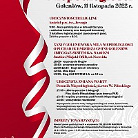 Narodowe Święto Niepodległości - 11 listopada - program obchodów - Powiat Goleniowski
